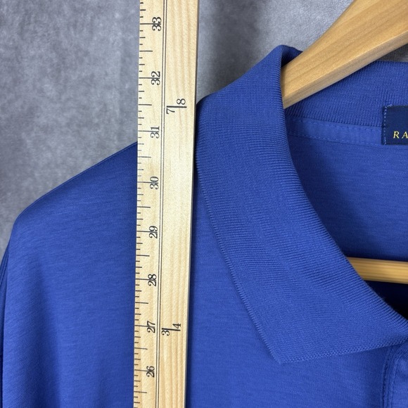 Ralph Lauren Polo Shirt Mens 3XB Big Blue Soft Flesh Pony Stretch Preppy - Picture 6 of 10